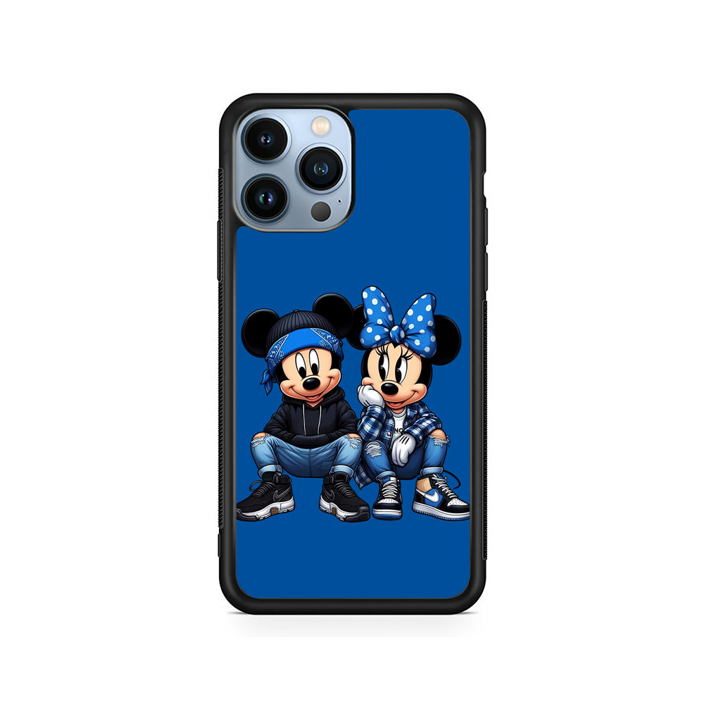 Mickey and Minnie Style iPhone 15 Pro Case