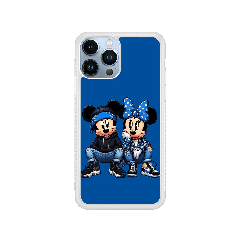 Mickey and Minnie Style iPhone 15 Pro Case