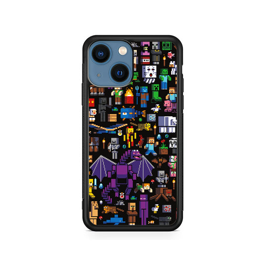 Minicraft All Characters iPhone 14 Case