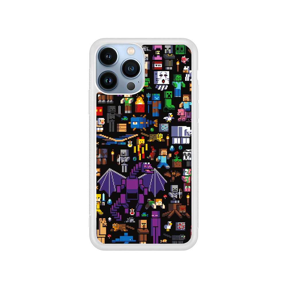 Minicraft All Characters iPhone 15 Pro Case