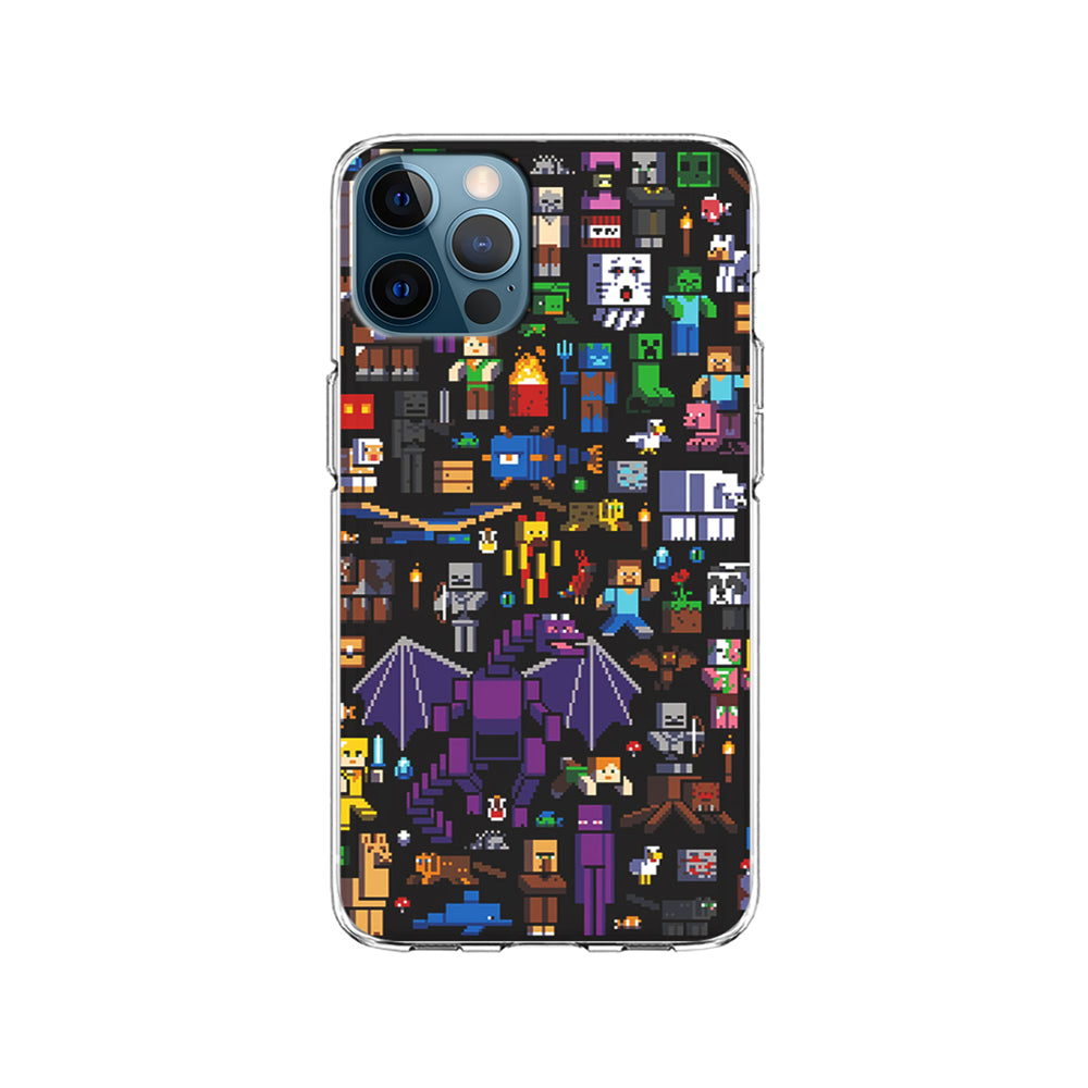 Minicraft All Characters iPhone 15 Pro Case