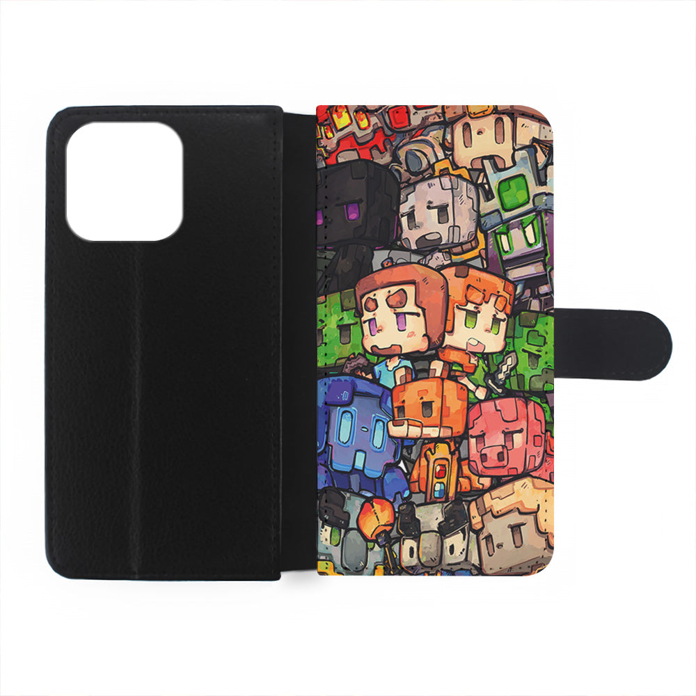 Minicraft Characters Drawing iPhone 15 Plus Case