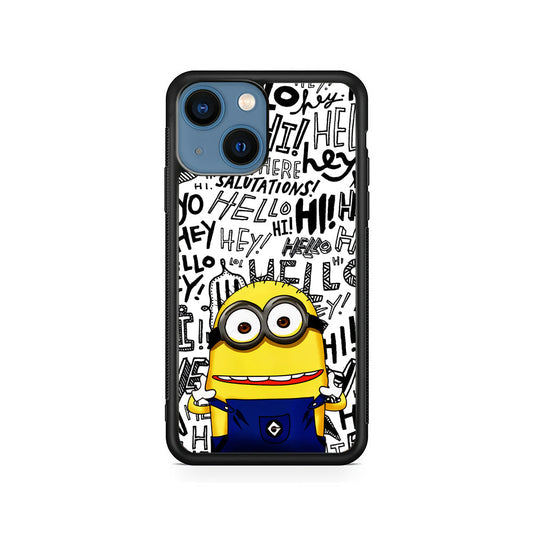 Minions Hail Word iPhone 15 Plus Case