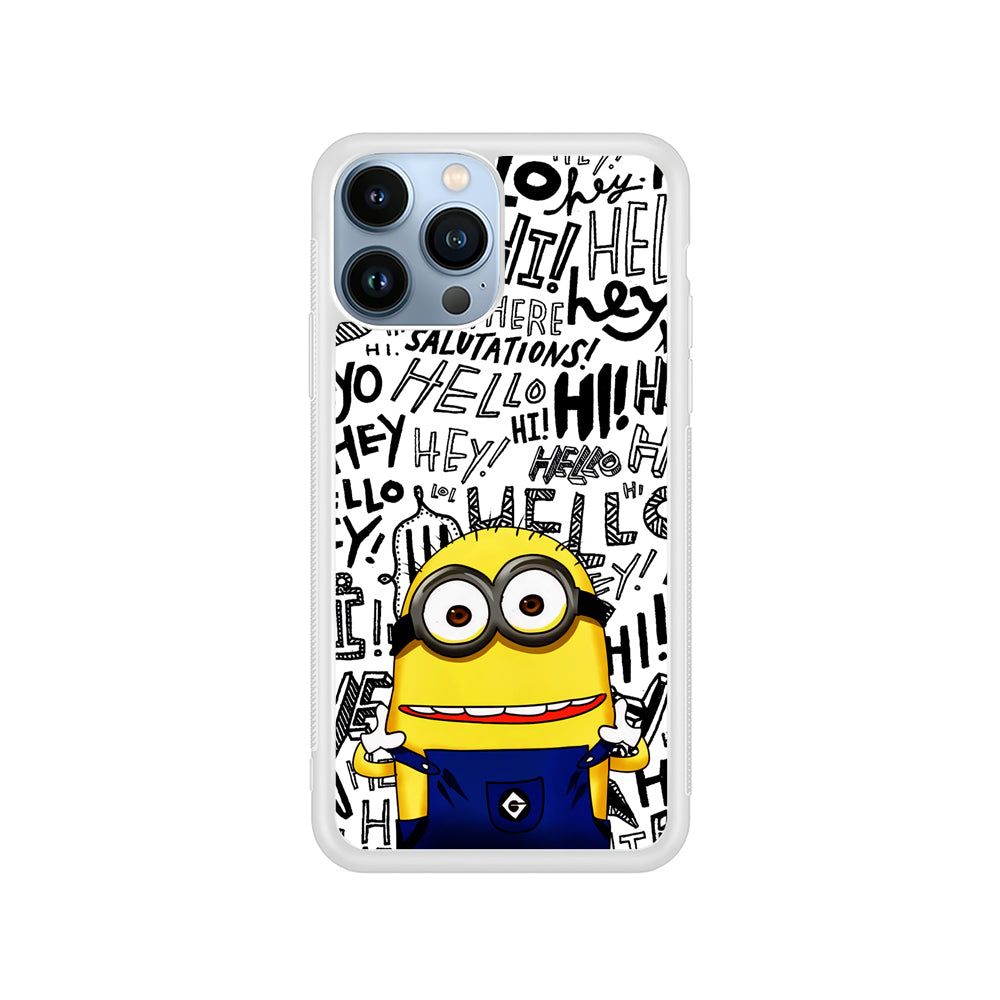 Minions Hail Word iPhone 15 Pro Case