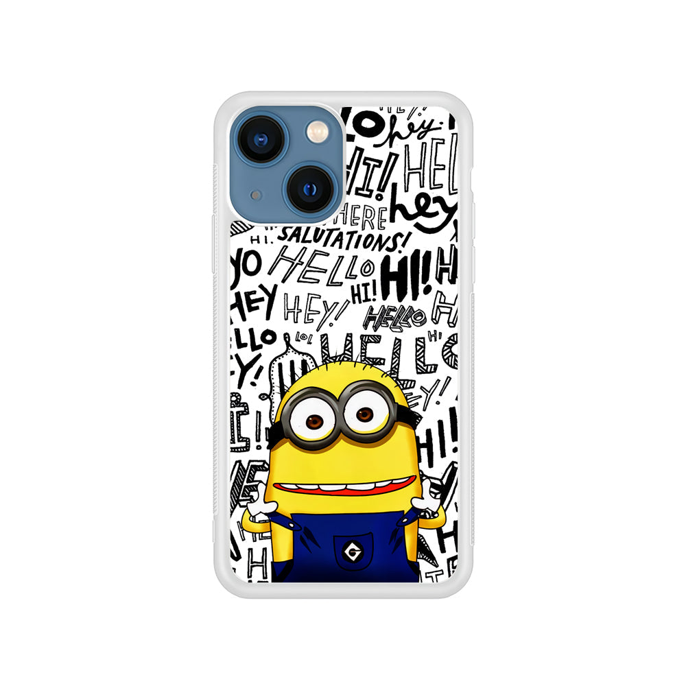 Minions Hail Word iPhone 15 Plus Case