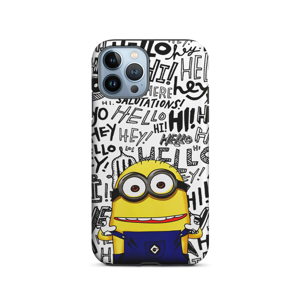 Minions Hail Word iPhone 15 Pro Case