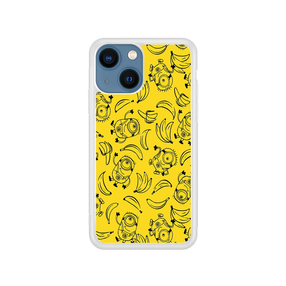 Minions and Banana Yellow iPhone 15 Plus Case