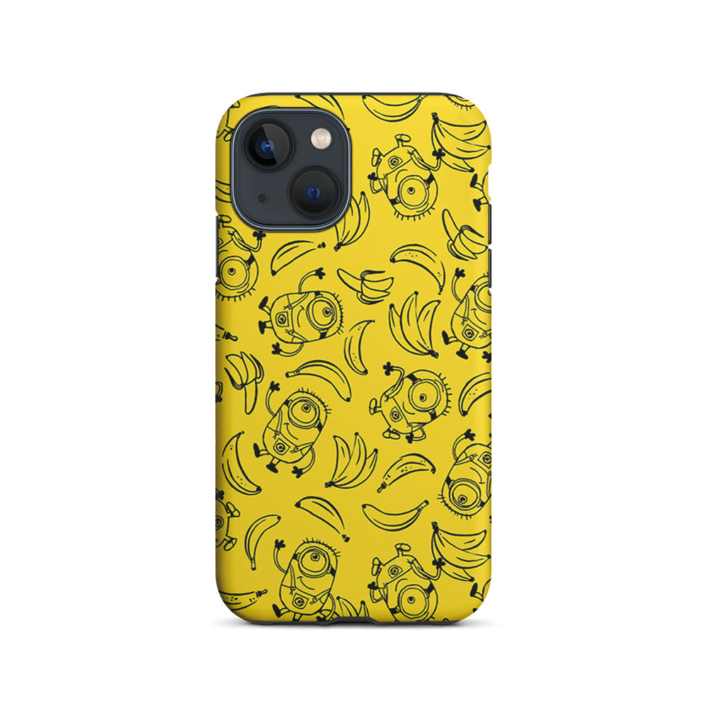 Minions and Banana Yellow iPhone 15 Plus Case