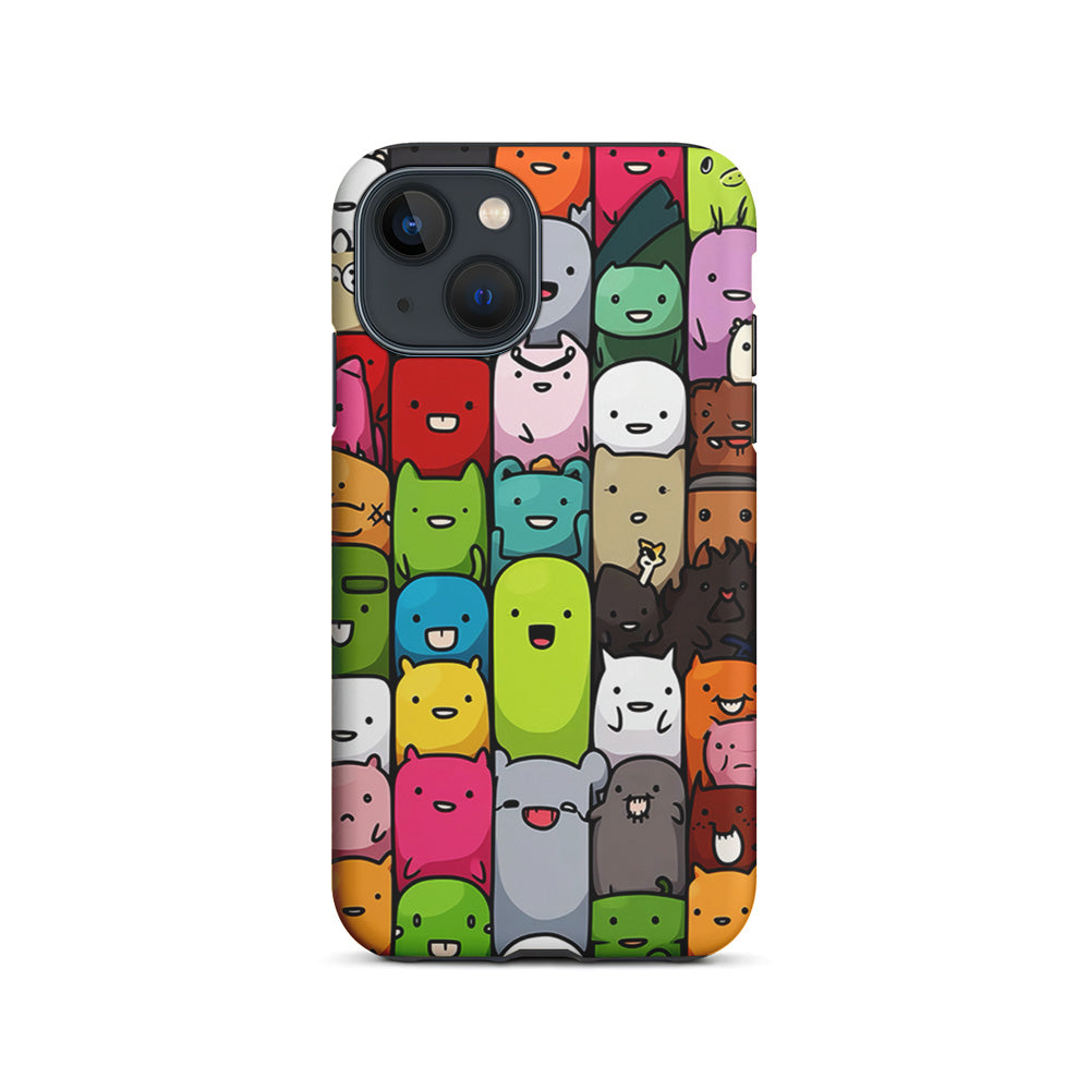 Monster Cute Cartoon Doodle iPhone 15 Plus Case