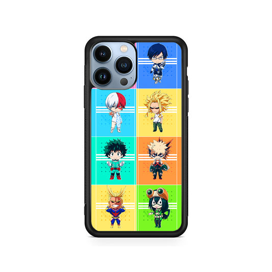 My Hero Academia Characters Chibi iPhone 15 Pro Case