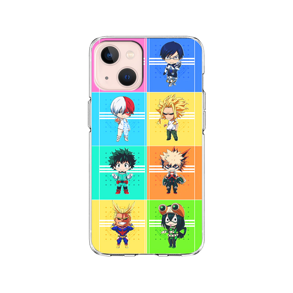 My Hero Academia Characters Chibi iPhone 15 Plus Case