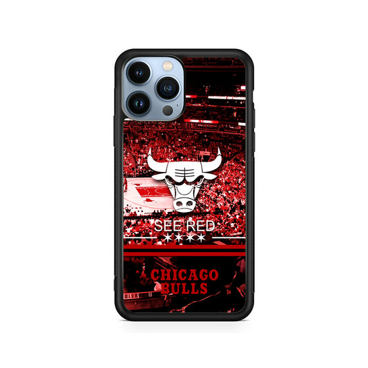 NBA Chicago Bulls See Red iPhone 15 Pro Case