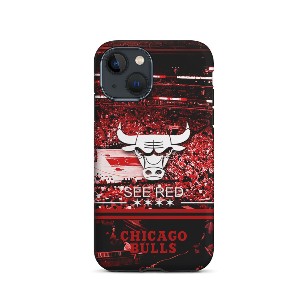 NBA Chicago Bulls See Red iPhone 15 Plus Case