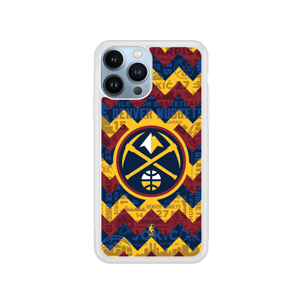 NBA Denver Nuggets Chevron iPhone 15 Pro Case