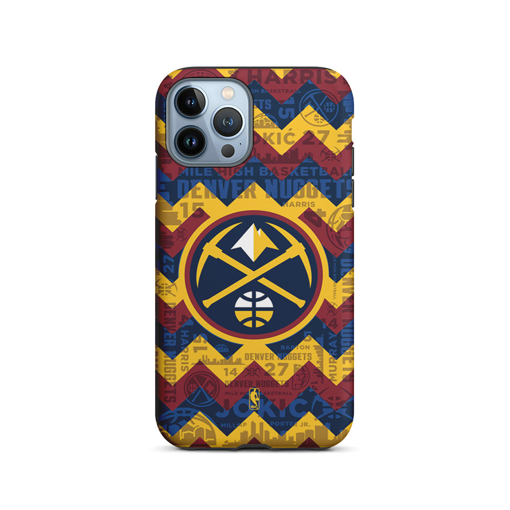 NBA Denver Nuggets Chevron iPhone 15 Pro Case