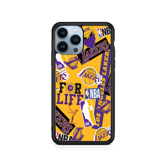 NBA Los Angeles Lakers Pride iPhone 15 Pro Case