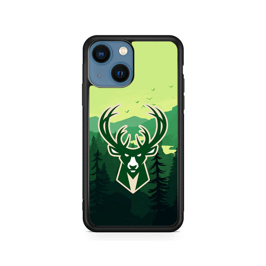 NBA Milwaukee Bucks Forest iPhone 15 Plus Case