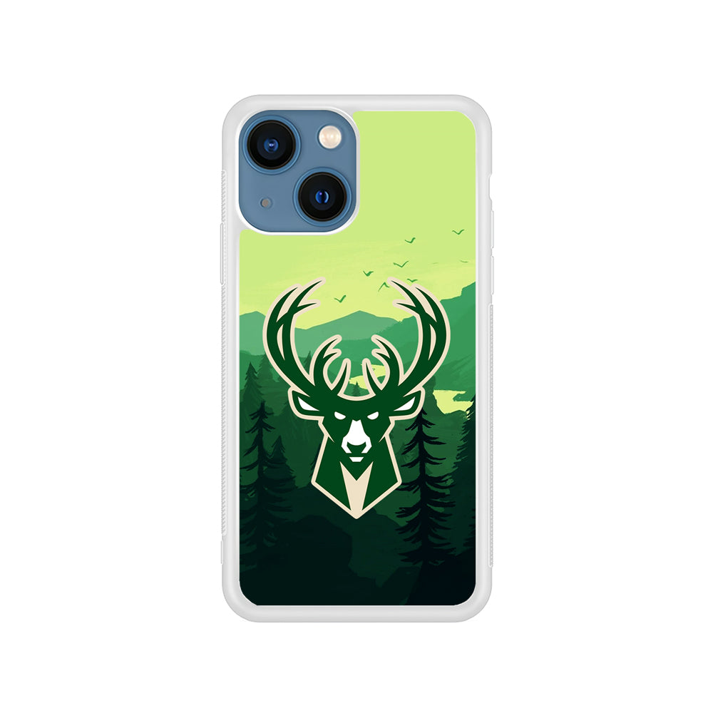 NBA Milwaukee Bucks Forest iPhone 15 Plus Case