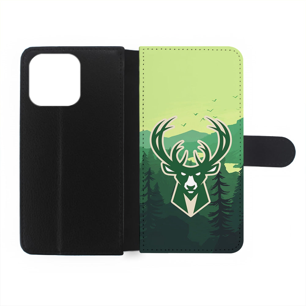 NBA Milwaukee Bucks Forest iPhone 15 Plus Case