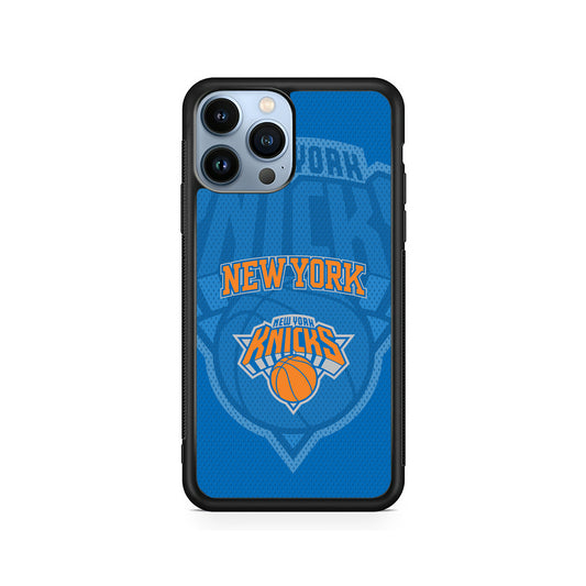 NBA New York Knicks Blue Patern iPhone 15 Pro Case