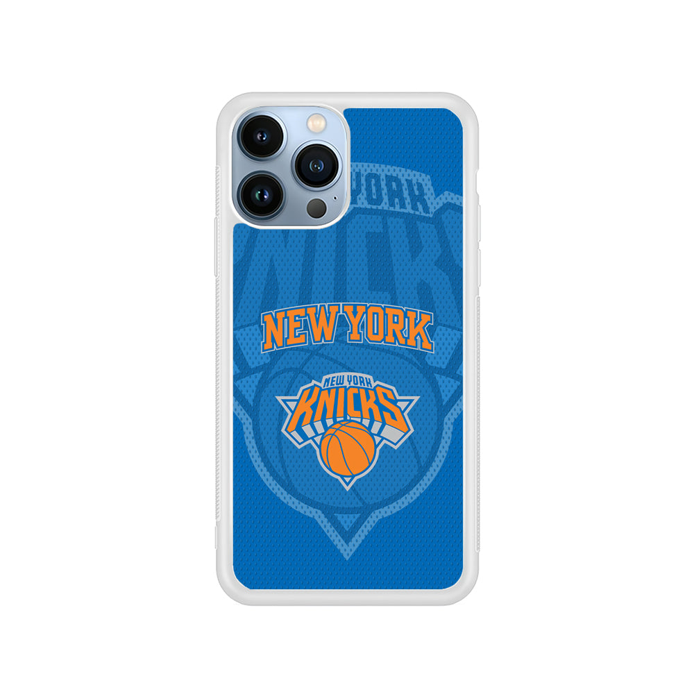 NBA New York Knicks Blue Patern iPhone 15 Pro Case