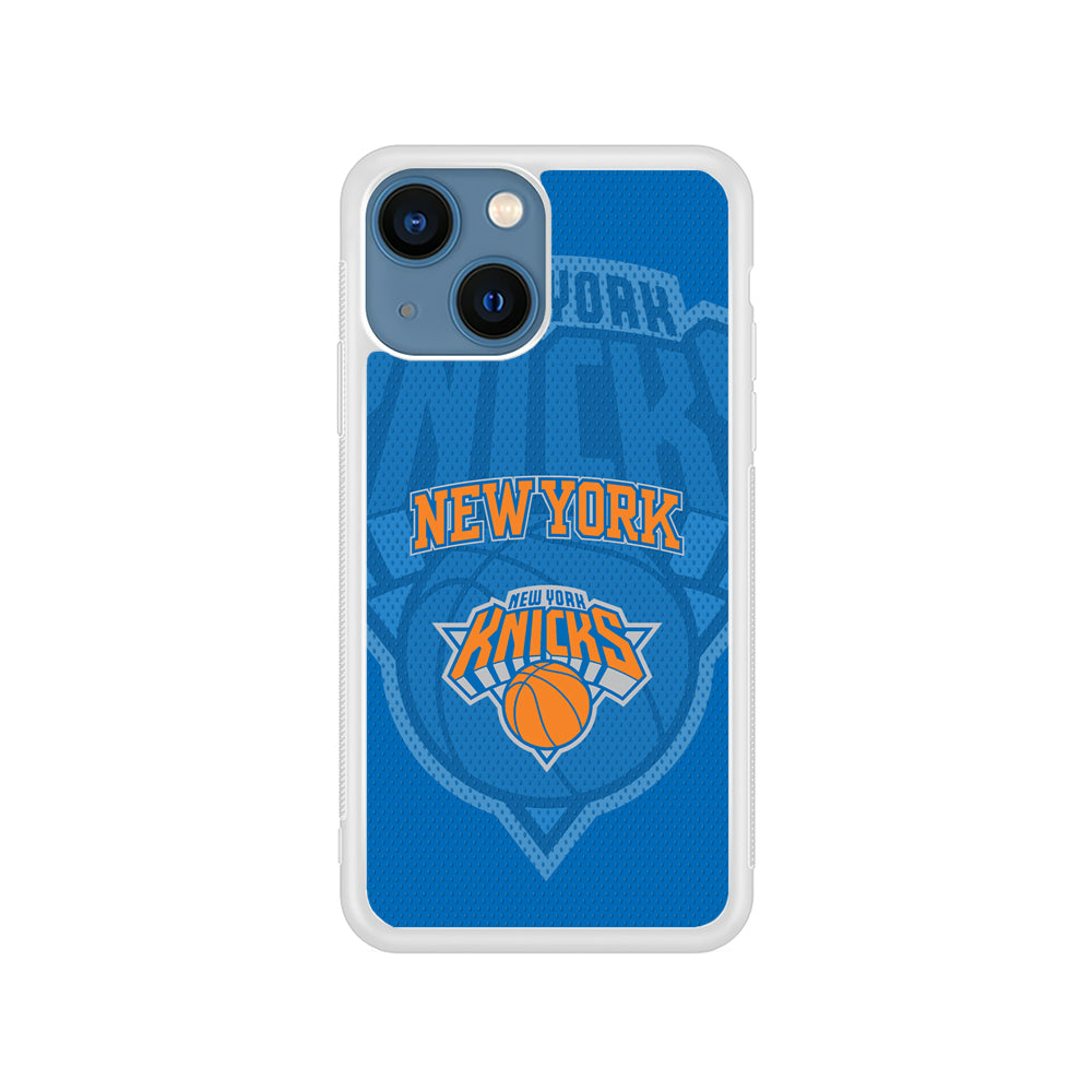 NBA New York Knicks Blue Patern iPhone 15 Plus Case