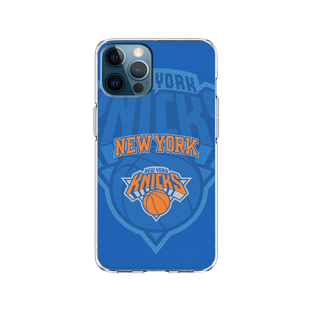 NBA New York Knicks Blue Patern iPhone 15 Pro Case