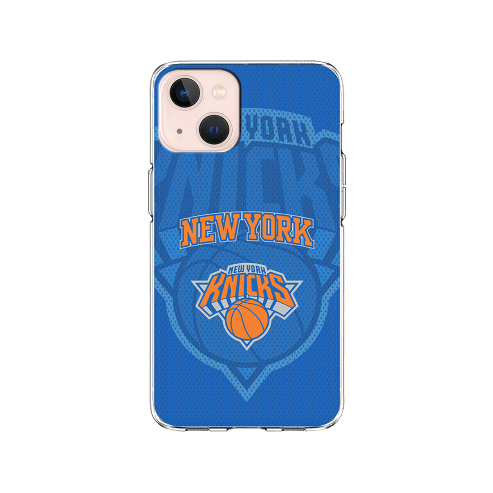 NBA New York Knicks Blue Patern iPhone 15 Plus Case