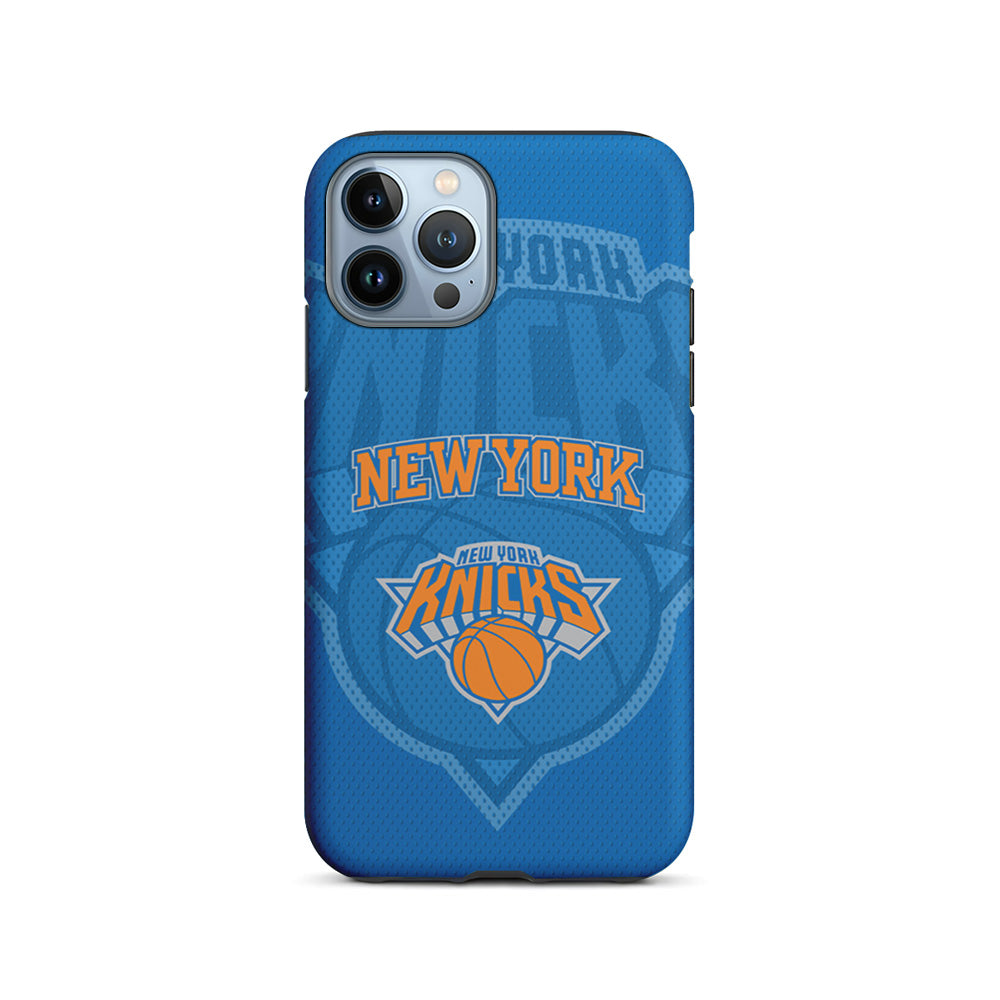 NBA New York Knicks Blue Patern iPhone 15 Pro Case