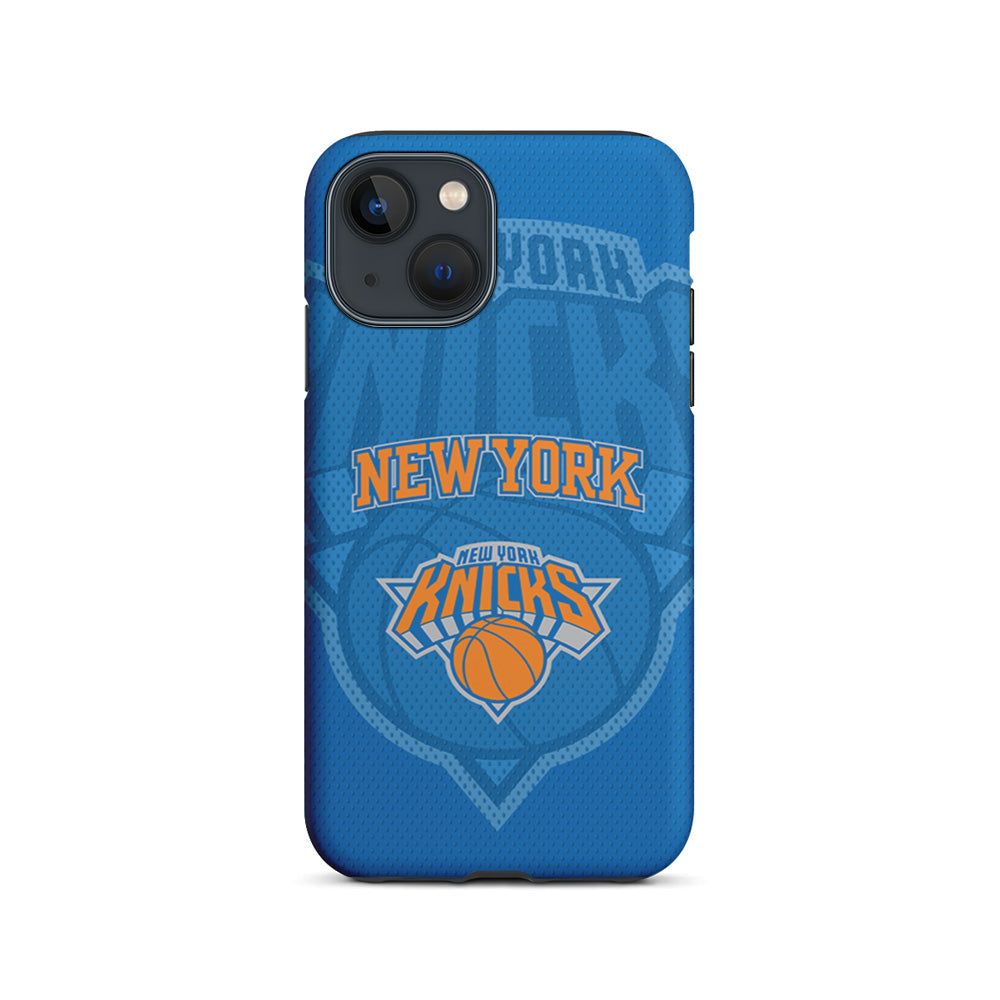 NBA New York Knicks Blue Patern iPhone 15 Plus Case