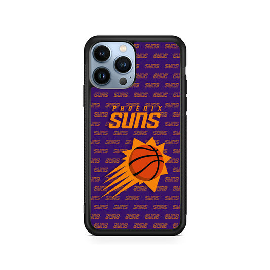 NBA Phoenix Suns Pattern iPhone 15 Pro Case