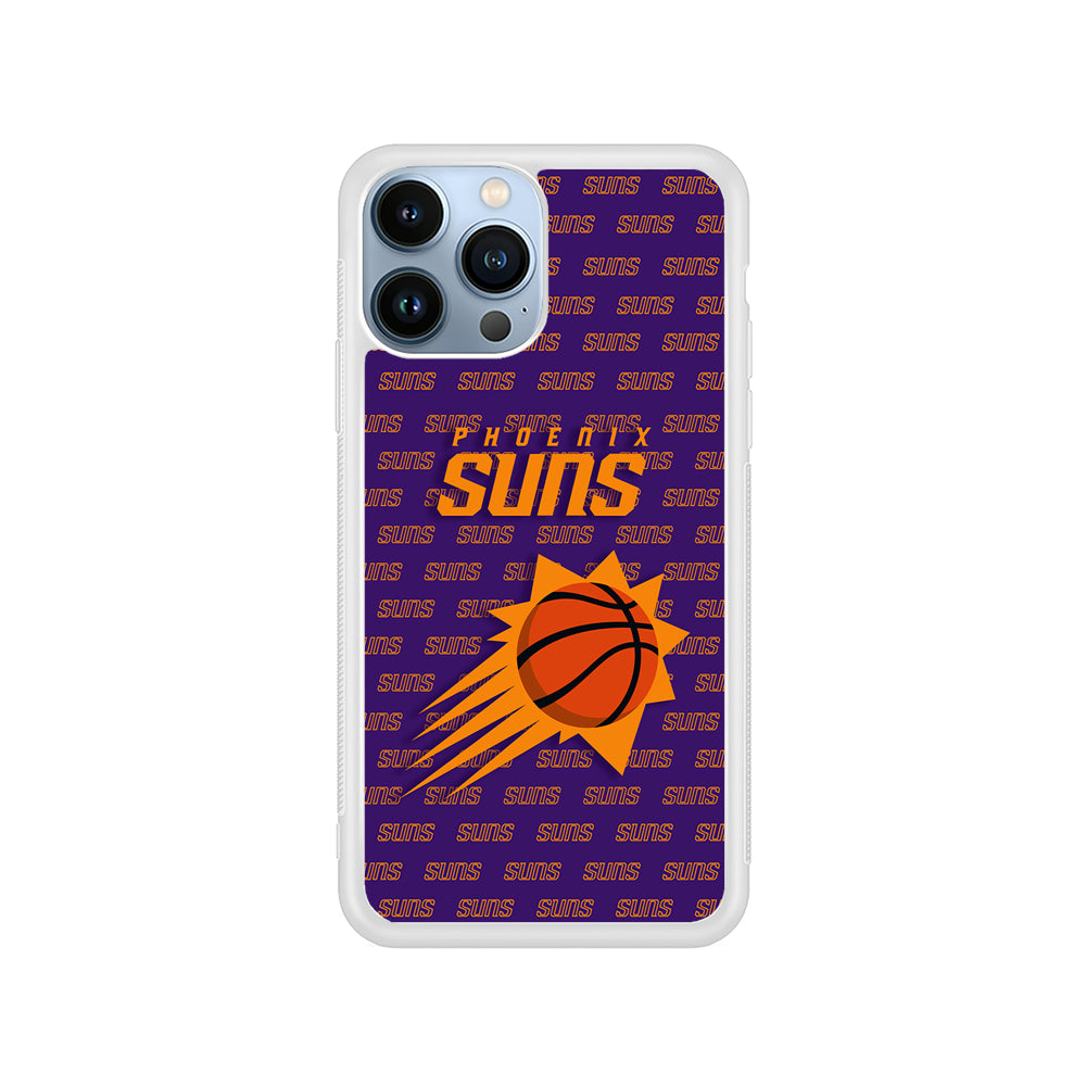 NBA Phoenix Suns Pattern iPhone 15 Pro Case