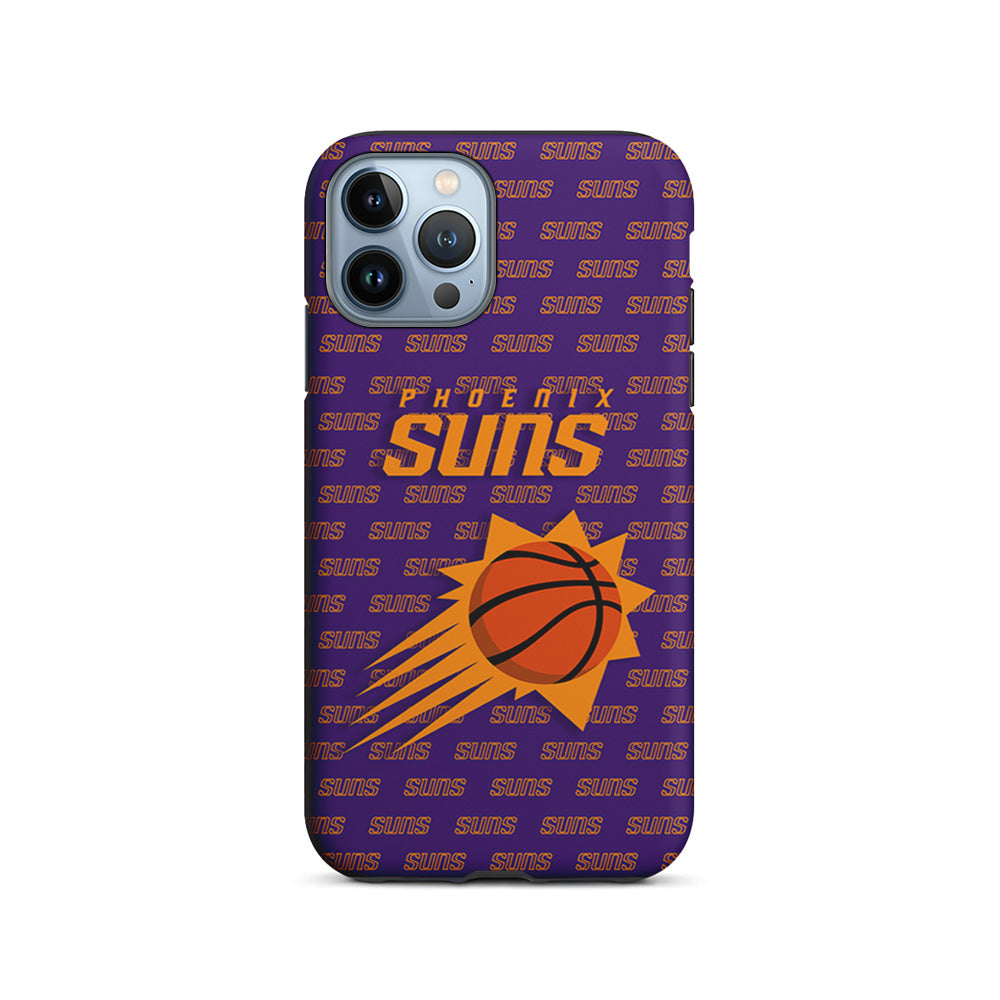 NBA Phoenix Suns Pattern iPhone 15 Pro Case