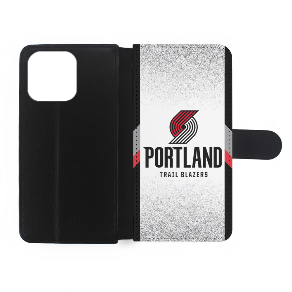 NBA Portland Trail Blazers Silver iPhone 14 Pro Case