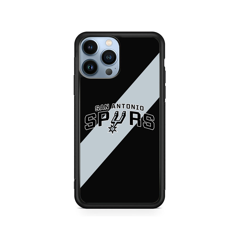 NBA San Antonio Spurs Stripe iPhone 15 Pro Case