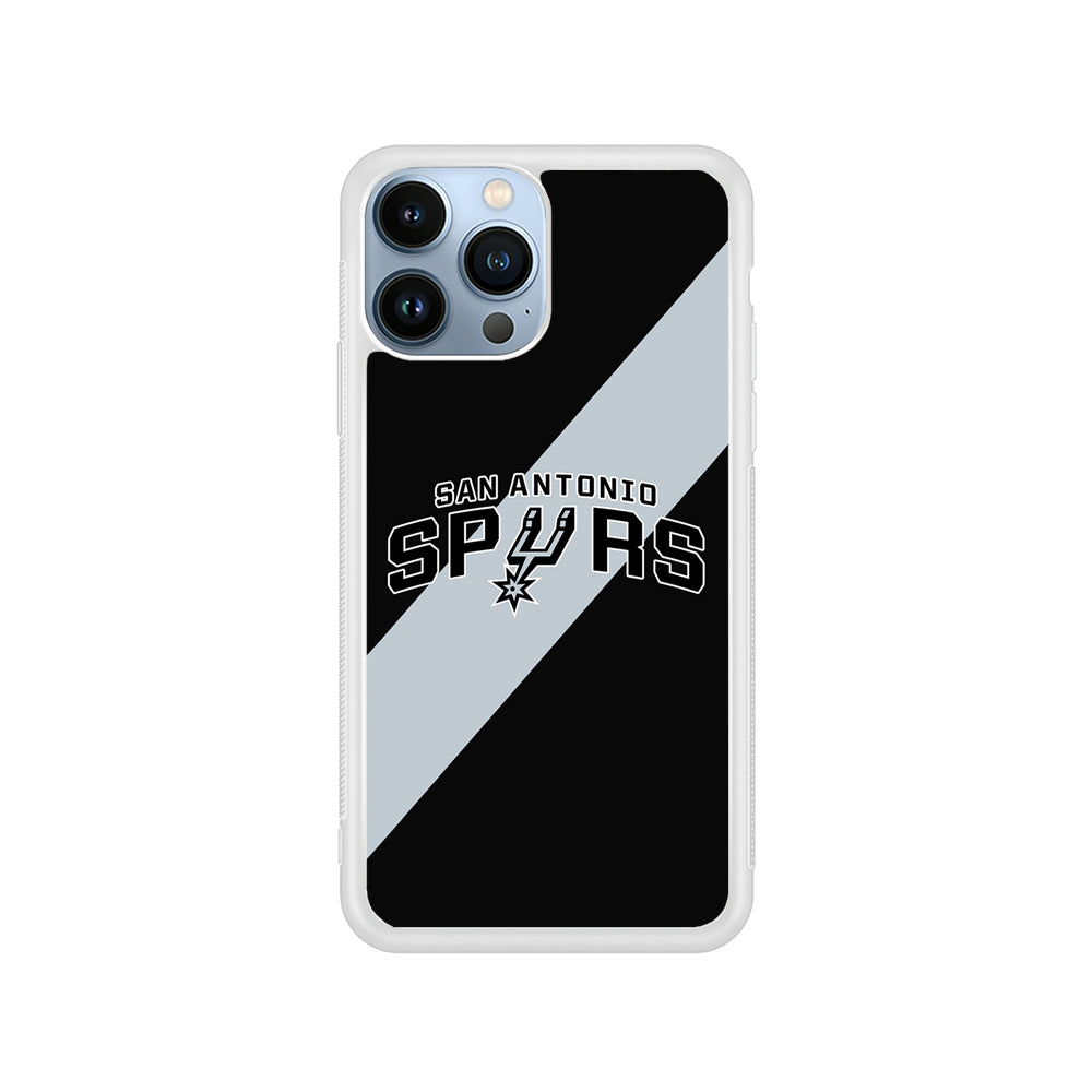 NBA San Antonio Spurs Stripe iPhone 15 Pro Case