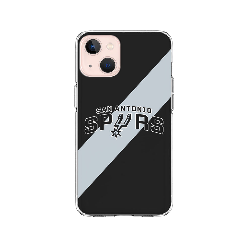 NBA San Antonio Spurs Stripe iPhone 15 Plus Case