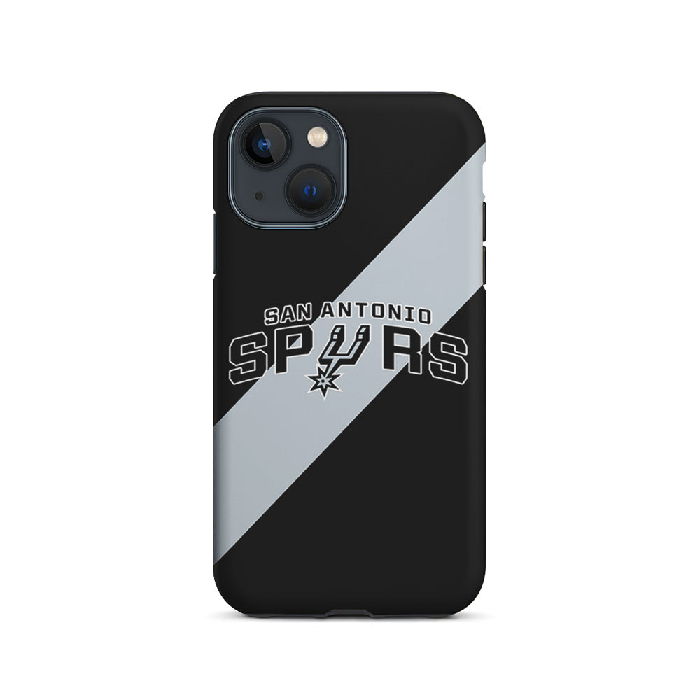 NBA San Antonio Spurs Stripe iPhone 15 Plus Case