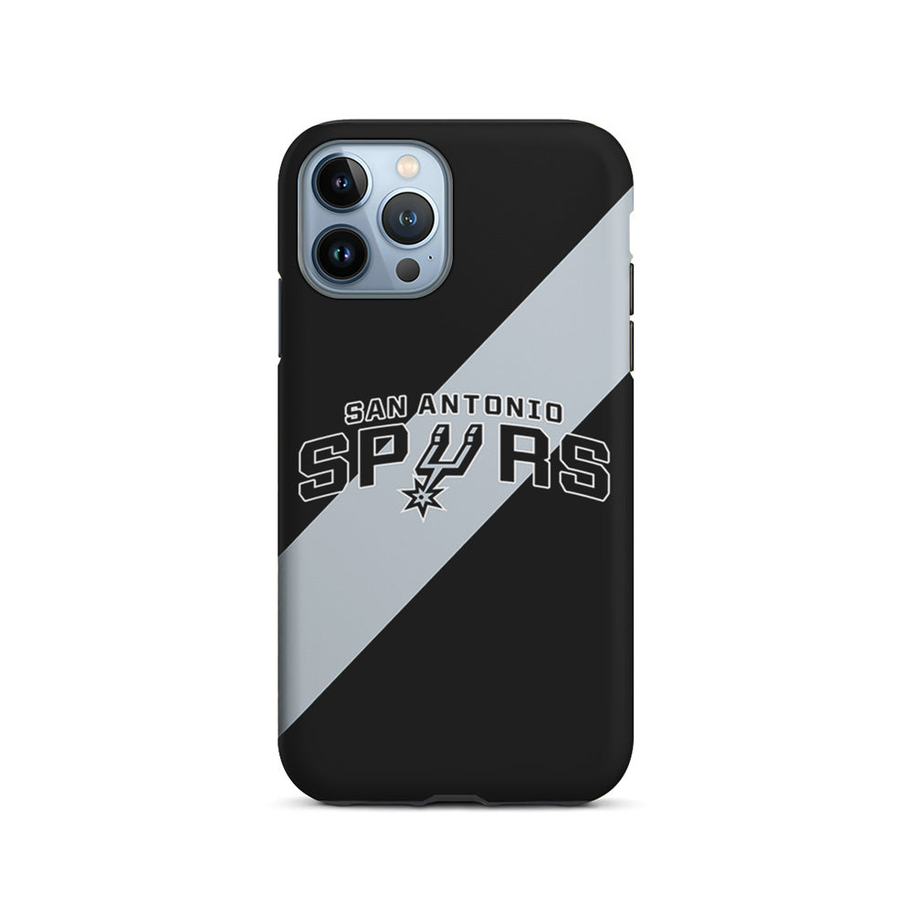 NBA San Antonio Spurs Stripe iPhone 15 Pro Case