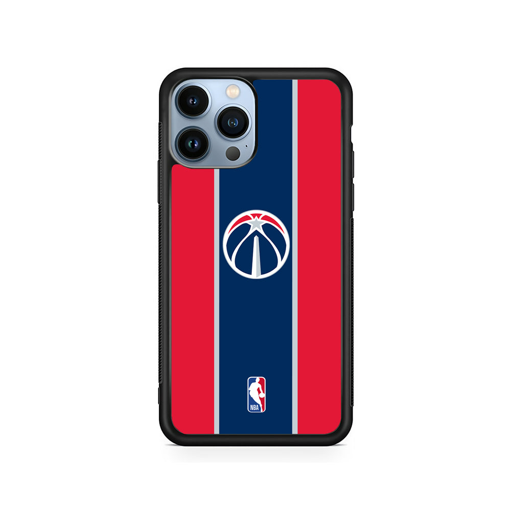 NBA Washington Wizards Stripe iPhone 15 Pro Case