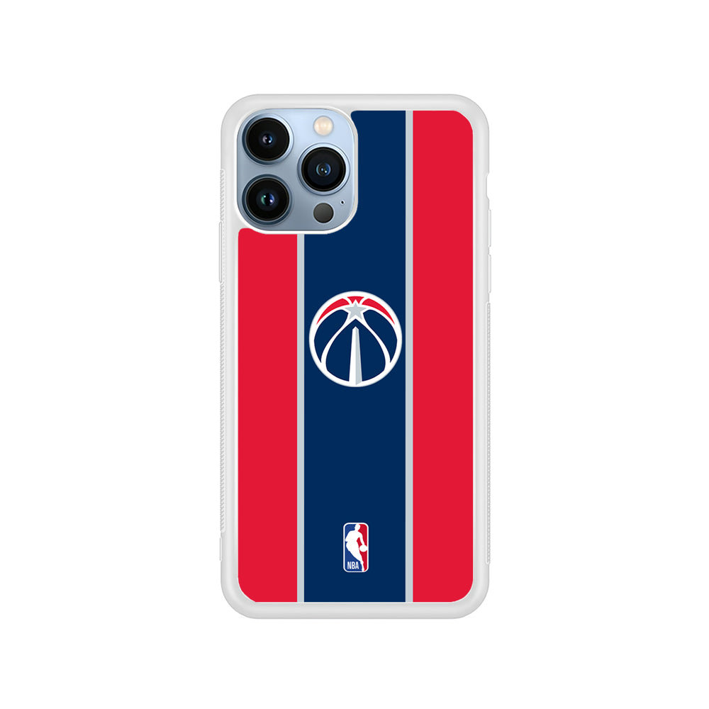 NBA Washington Wizards Stripe iPhone 15 Pro Case