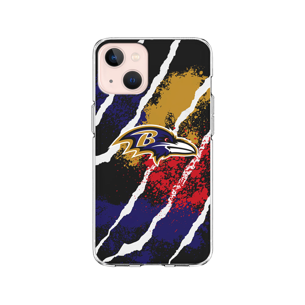 NFL Baltimore Ravens Color Spots iPhone 15 Plus Case