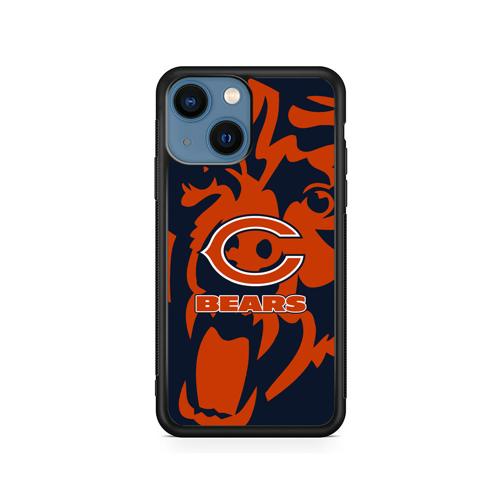 NFL Chicago Bears Scream Silhouette iPhone 15 Plus Case