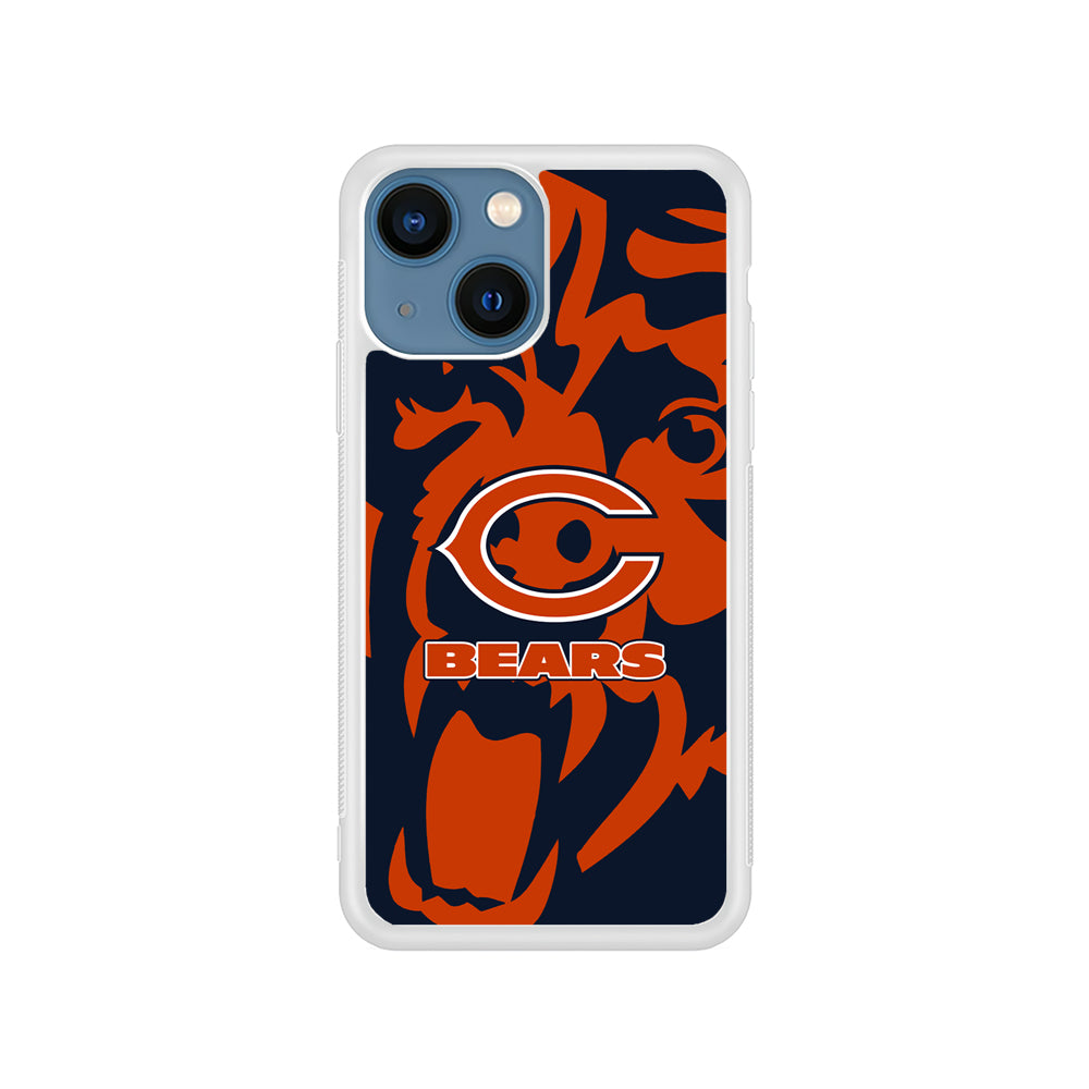 NFL Chicago Bears Scream Silhouette iPhone 15 Plus Case