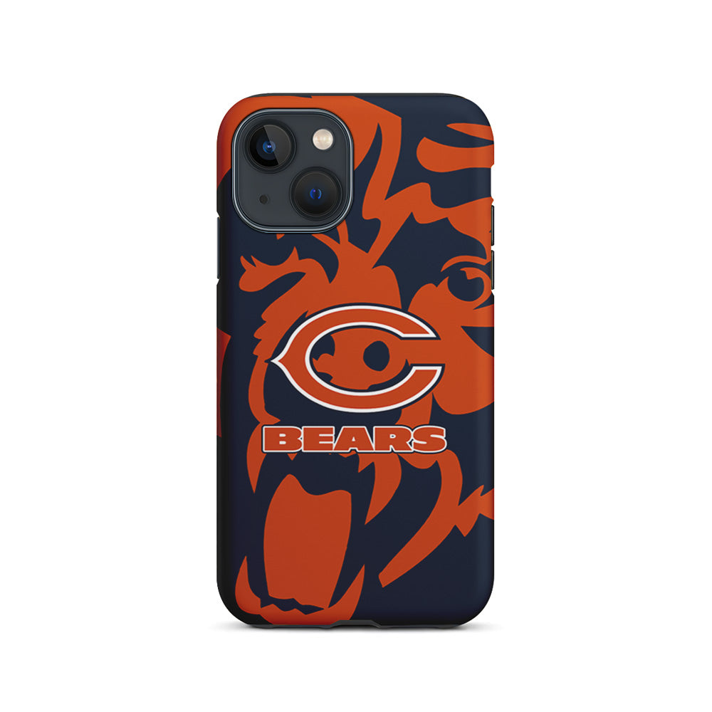 NFL Chicago Bears Scream Silhouette iPhone 15 Plus Case