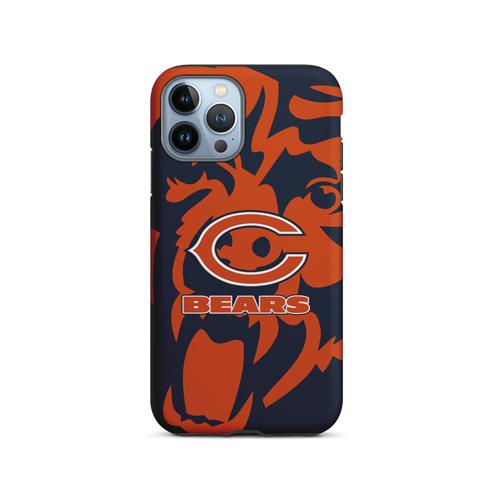 NFL Chicago Bears Scream Silhouette iPhone 15 Pro Case