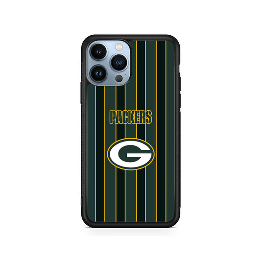 NFL Green Bay Packers Yellow Line iPhone 15 Pro Case