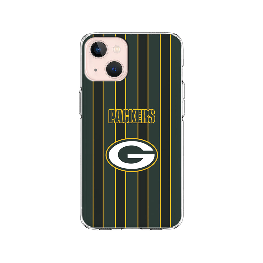 NFL Green Bay Packers Yellow Line iPhone 15 Plus Case