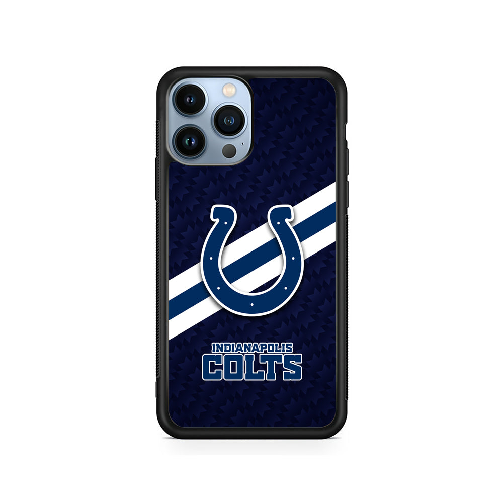 NFL Indianapolis Colts Stripe iPhone 15 Pro Case