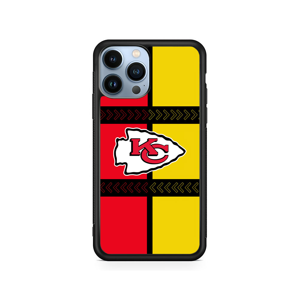 NFL Kansas City Chiefs Colorful iPhone 14 Pro Case